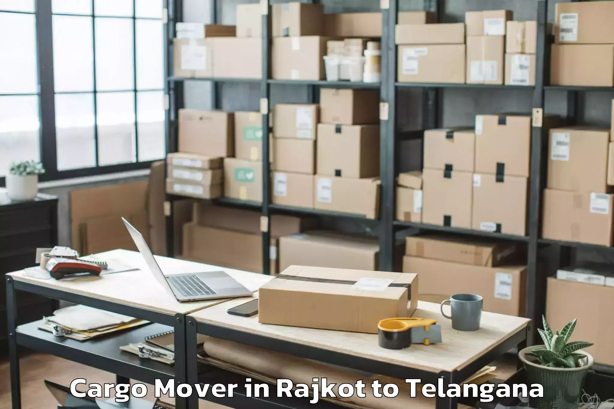 Affordable Rajkot to Husnabad Cargo Mover